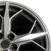 20" CORVETTE 20-22 rear 20x11 5 triple spoke gray opt Q8T Original OEM Wheel Rim - Side Profile