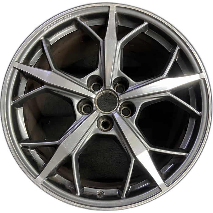 20" CORVETTE 20-22 rear, , 5 triple spoke, gray Original OEM Wheel Rim - Front View
