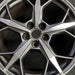 20" CORVETTE 20-22 rear 20x11 5 triple spoke gray opt Q8T Original OEM Wheel Rim - Angle View