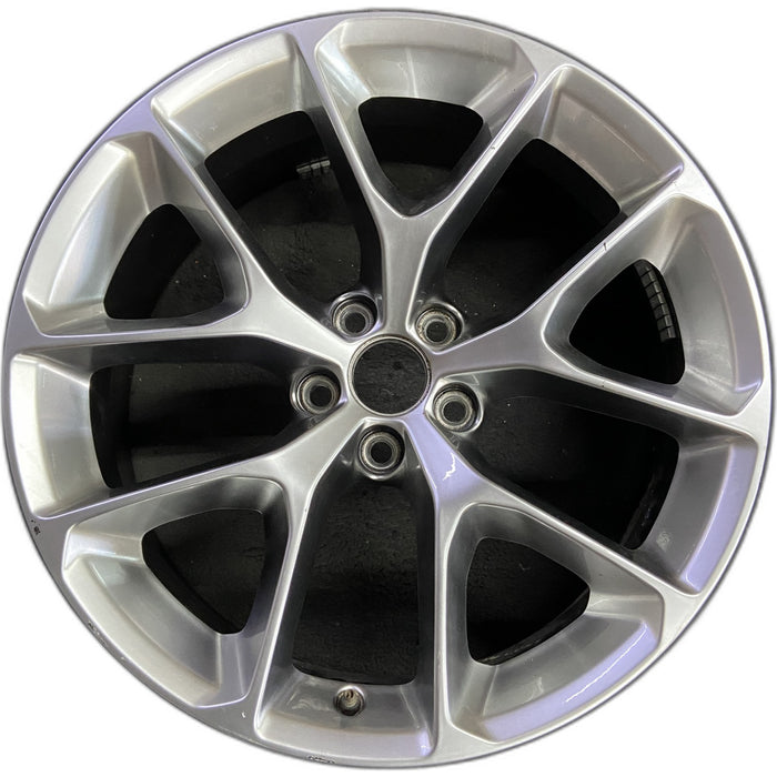 20" CHALLENGER 19-20 20x8 , , Y spoke, , silver Original OEM Wheel Rim - Front View