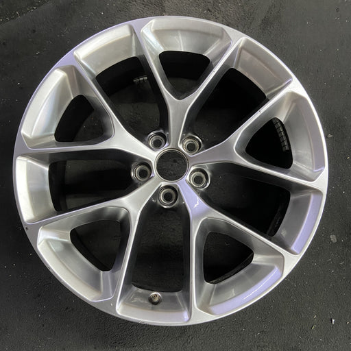 20" CHALLENGER 19-20 20x8 , , Y spoke, , silver Original OEM Wheel Rim - Angle View