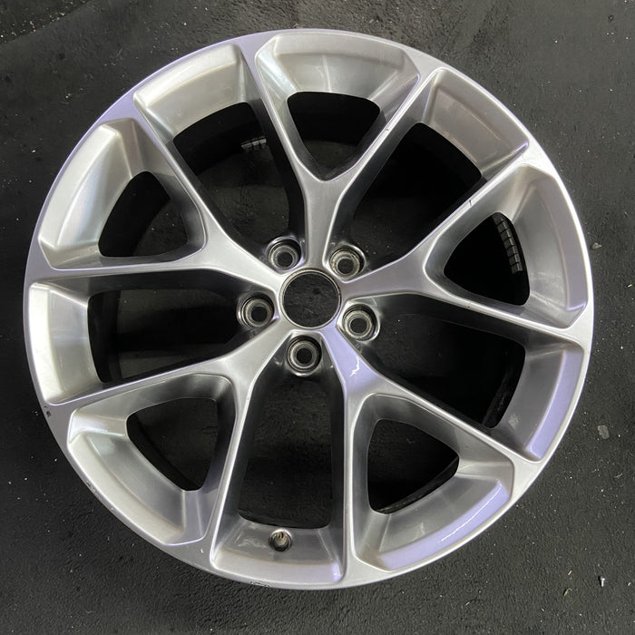 20" CHALLENGER 19-20 20x8 , , Y spoke, , silver Original OEM Wheel Rim - Angle View