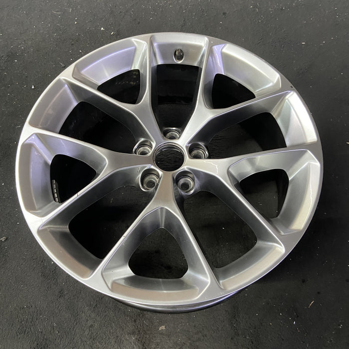 20" CHALLENGER 19-20 20x8 , , Y spoke, , silver Original OEM Wheel Rim - Close-Up Detail