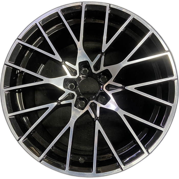 19" BMW M2 19-20 19x10 , 20 spoke, silver spoke face Original OEM Wheel Rim - Front View