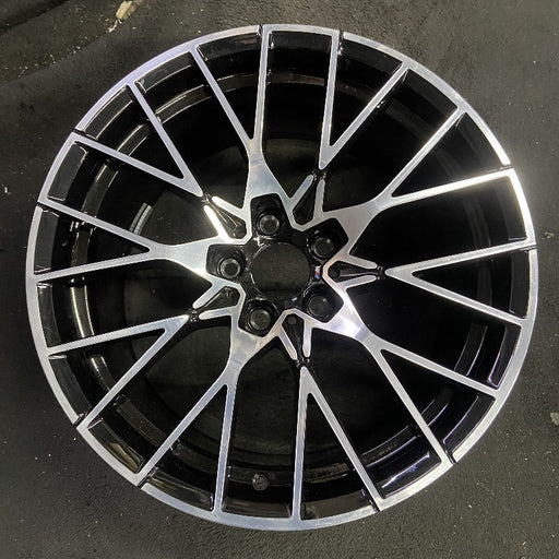 19" BMW M2 19-20 19x10 alloy 20 spoke silver spoke face Original OEM Wheel Rim - Front View