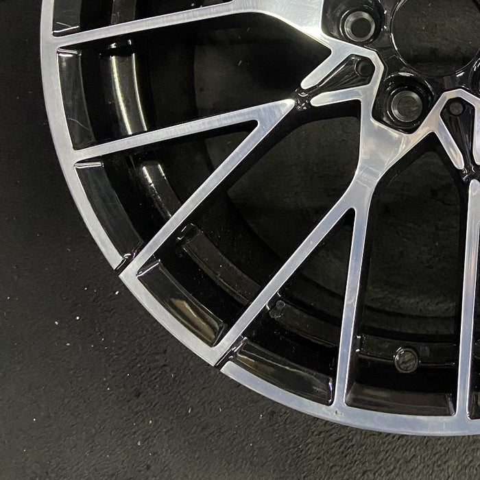 19" BMW M2 19-20 19x10 alloy 20 spoke silver spoke face Original OEM Wheel Rim - Additional View