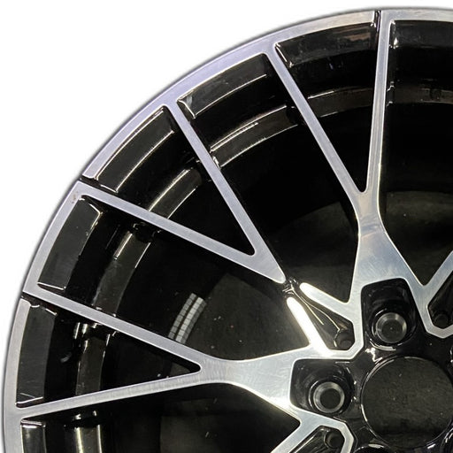 19" BMW M2 19-20 19x10 alloy 20 spoke silver spoke face Original OEM Wheel Rim - Angle View