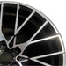 19" BMW M2 19-20 19x10 alloy 20 spoke silver spoke face Original OEM Wheel Rim - Side Profile
