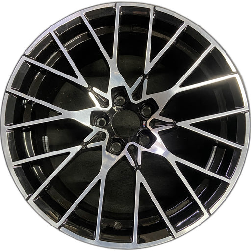 19" BMW M2 19-20 19x9 , 20 spoke, silver spoke face Original OEM Wheel Rim - Front View