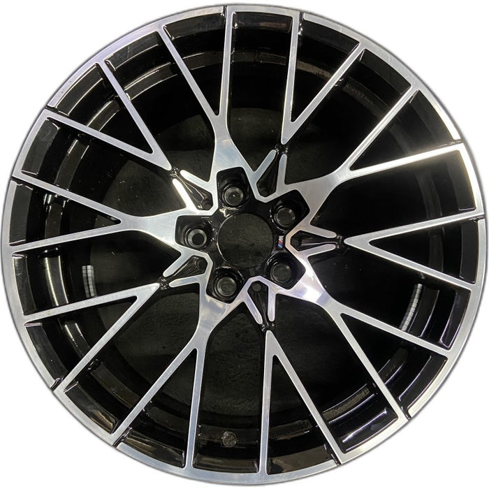 19" BMW M2 19-20 19x9 alloy 20 spoke silver spoke face Original OEM Wheel Rim - Front View