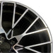 19" BMW M2 19-20 19x9 alloy 20 spoke silver spoke face Original OEM Wheel Rim - Side Profile