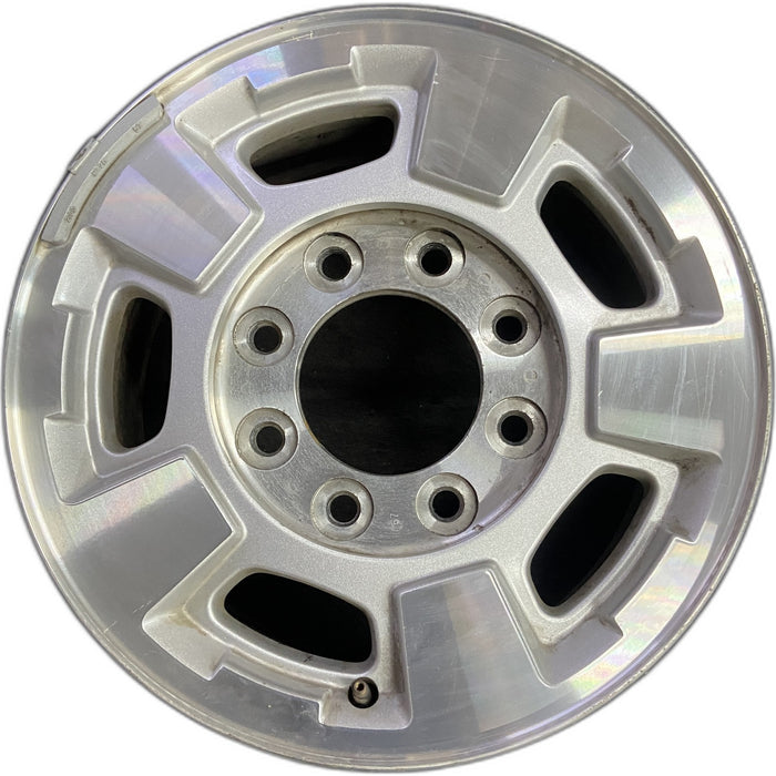 17" SIERRA 2500 PICKUP 11-13 17x7.5, aluminum Original OEM Wheel Rim - Front View