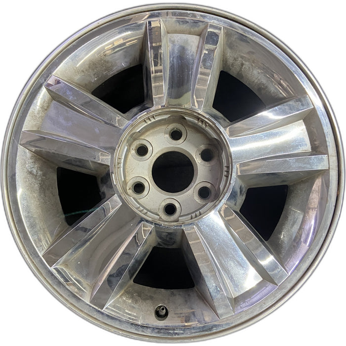 20" AVALANCHE 1500 09-10 20x8.5, 5 spoke, covered lug nuts, grooved spoke - Front View