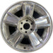20" AVALANCHE 1500 09-10 20x8.5, 5 spoke, covered lug nuts, grooved spoke - Front View