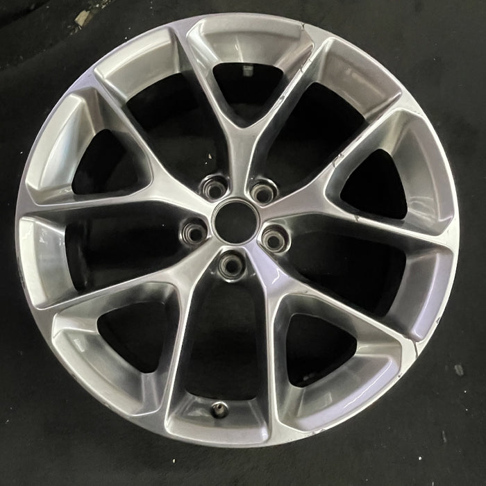 20" CHALLENGER 19-20 20x8 , , Y spoke, , silver Original OEM Wheel Rim - Angle View