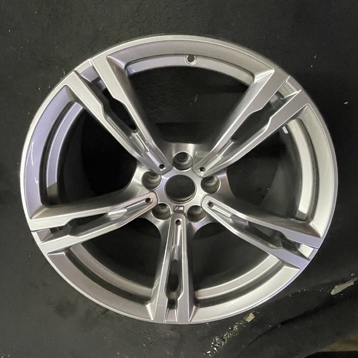 19" BMW M5 18-20 19x9.5, dark gray Original OEM Wheel Rim - Side Profile