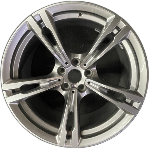 19" BMW M5 18-20 19x9.5, dark gray Original OEM Wheel Rim - Front View