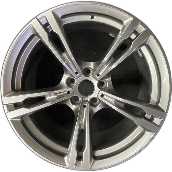 19" BMW M5 18-20 19x9.5, dark gray Original OEM Wheel Rim - Front View