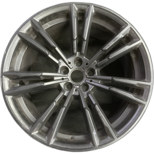 20" BMW M5 18 20x10.5, machined spoke face Original OEM Wheel Rim - Front View