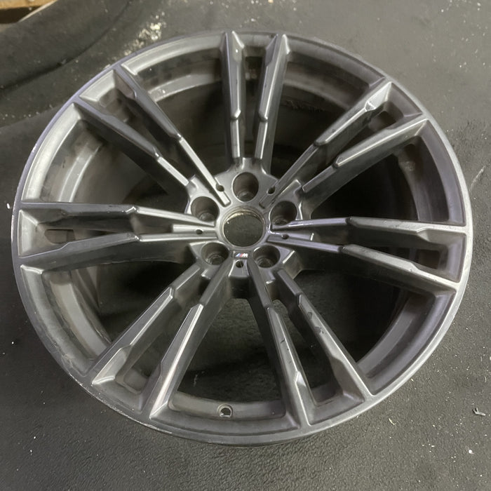 20" BMW M5 18 20x10.5, machined spoke face Original OEM Wheel Rim - Side Profile