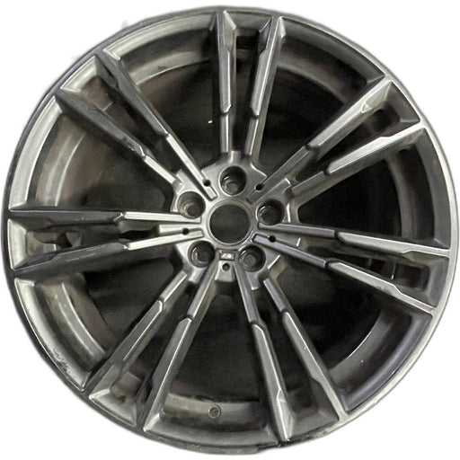 20" BMW M5 18 20x9.5, machined spoke face Original OEM Wheel Rim - Front View