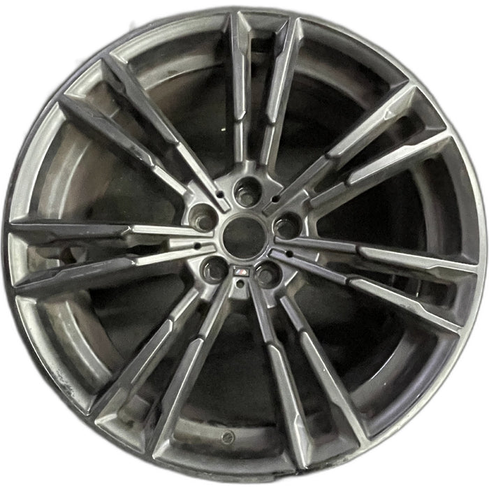 20" BMW M5 18 20x9.5, machined spoke face Original OEM Wheel Rim - Front View
