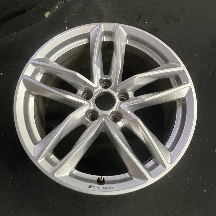 18" AUDI A4 20 18x8 , 5 double spoke Original OEM Wheel Rim - Side Profile