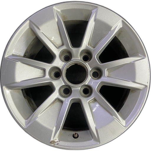 17" SIERRA 1500 PICKUP 19 , 17x8, alloy Original OEM Wheel Rim - Front View