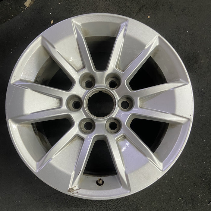 17" SIERRA 1500 PICKUP 19 , 17x8, alloy Original OEM Wheel Rim - Angle View