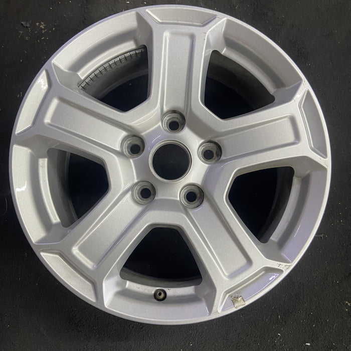 17" WRANGLER 18 VIN X , 17x7.5, , aluminum, straight spoke, w/recessed outer - Angle View