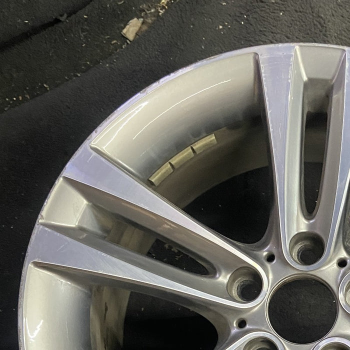 18" BMW 430i 20 18x8 5 spoke double spoke flared spoke Original OEM Wheel Rim - Side Profile