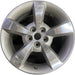 17" MALIBU 08 17x7, aluminum, 5 single spoke, machined finish Original OEM - Front View