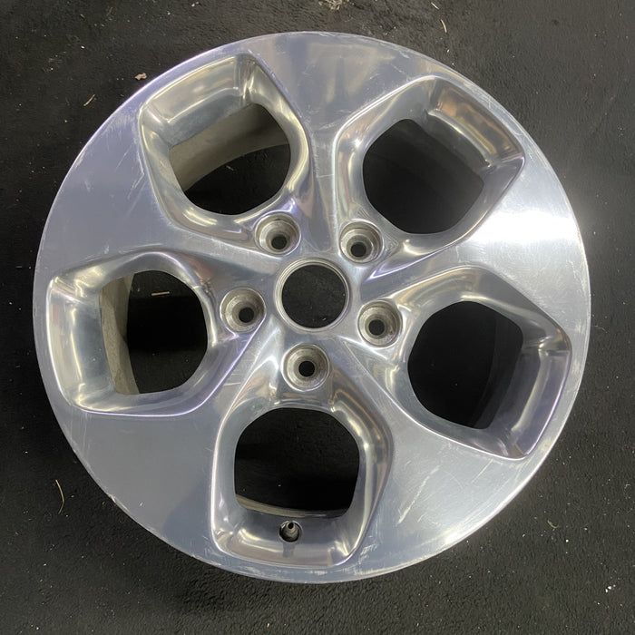 17" PACIFICA 18-19 , aluminum, 17x7, 5 spoke , polished Original OEM Wheel Rim - Angle View