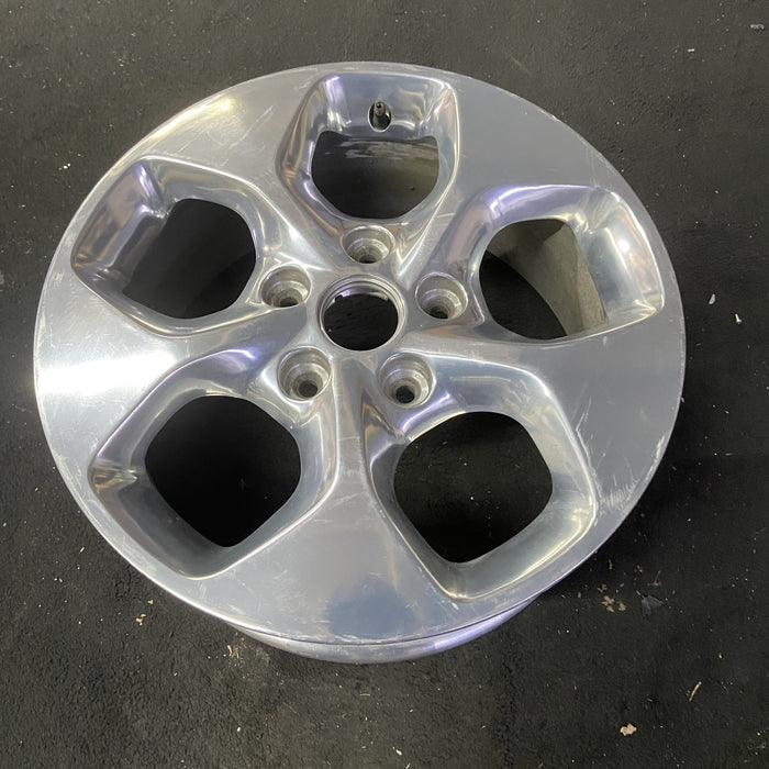 17" PACIFICA 18-19 , aluminum, 17x7, 5 spoke , polished Original OEM Wheel Rim - Close-Up Detail
