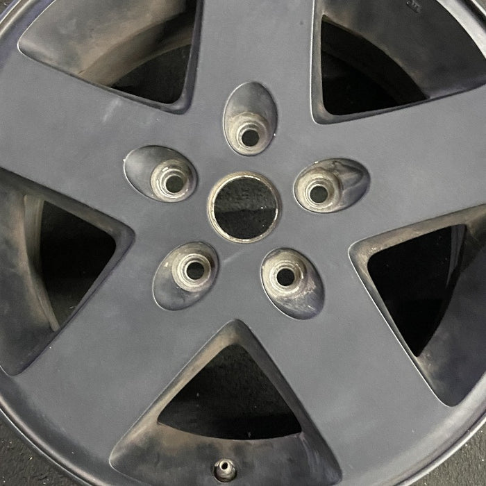 17" WRANGLER 12-13 17x7.5 5 spoke black Original OEM Wheel Rim - Angle View