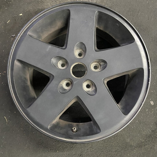 17" WRANGLER 12-13 17x7.5 5 spoke black Original OEM Wheel Rim - Front View