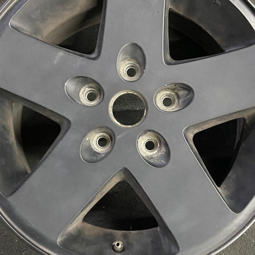 17" WRANGLER 12-13 17x7.5 5 spoke black Original OEM Wheel Rim - Angle View
