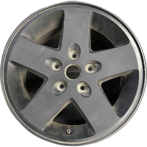 17" WRANGLER 12-13 17x7.5 5 spoke black Original OEM Wheel Rim - Front View