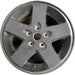 17" WRANGLER 12-13 17x7.5, 5 spoke, , black Original OEM Wheel Rim - Front View