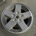 17" WRANGLER 12-13 17x7.5, 5 spoke, , black Original OEM Wheel Rim - Side Profile