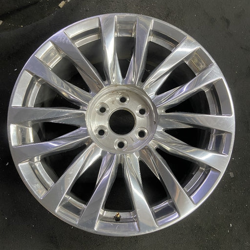 22" ESCALADE 21-24 22x9 14 spoke polished opt SGK Original OEM Wheel Rim - Front View