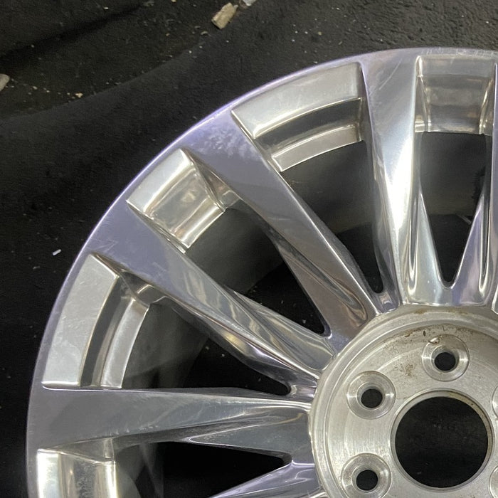 22" ESCALADE 21-24 22x9 14 spoke polished opt SGK Original OEM Wheel Rim - Side Profile