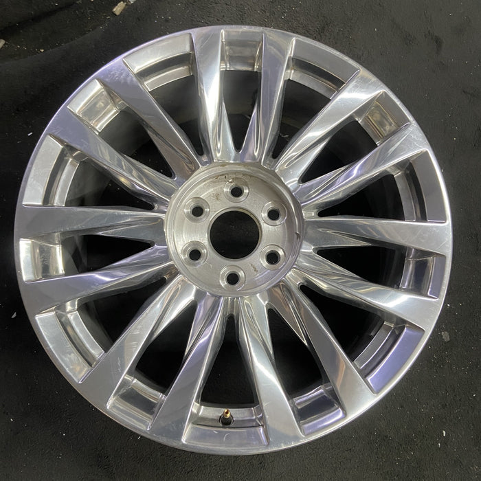 22" ESCALADE 21-24 22x9, 14 spoke, polished Original OEM Wheel Rim - Angle View
