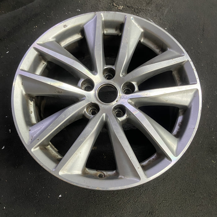 17" INFINITI Q50 14-15 17x7.5 , , narrow spoke width Original OEM Wheel Rim - Side Profile