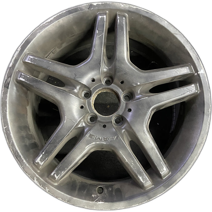 18" MERCEDES CL-CLASS 03-05 215 Type; CL55, 18x8.5 Original OEM Wheel Rim - Front View