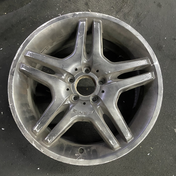 18" MERCEDES CL-CLASS 03-05 215 Type; CL55, 18x8.5 Original OEM Wheel Rim - Angle View