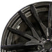 22" BMW X5 21-25 22x10.5 15 spoke black Original OEM Wheel Rim - Angle View