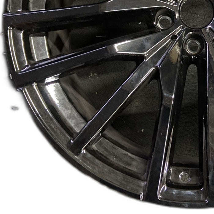 22" BMW X5 21-25 22x10.5 15 spoke black Original OEM Wheel Rim - Back View