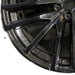 22" BMW X5 21-25 22x10.5 15 spoke black Original OEM Wheel Rim - Back View