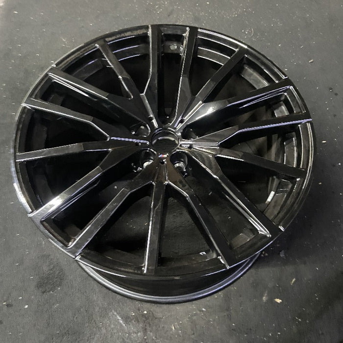 22" BMW X5 21-25 22x10.5 15 spoke black Original OEM Wheel Rim - View 8